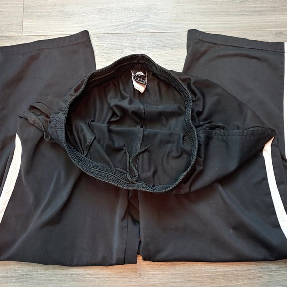 Excellent Used Condition Men's Adidas 3 Stripe Athletic Pant Black Size Medium - Picture 11 of 15